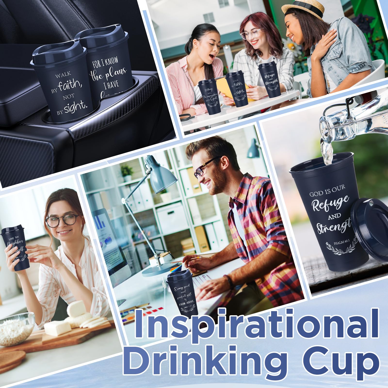 Versatile Skylety tumbler suitable for church, office, or home.