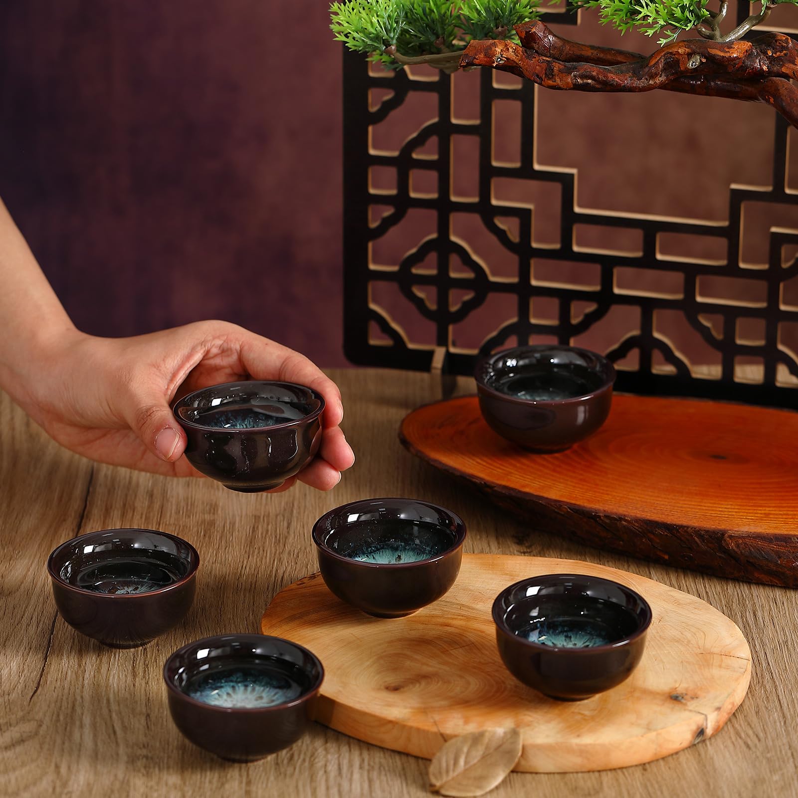 Skyley handcrafted ceramic tea cups offer artisanal charm in daily rituals