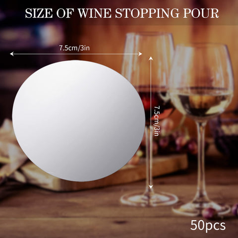 Skyley silver wine pourer discs in use for smooth pouring.