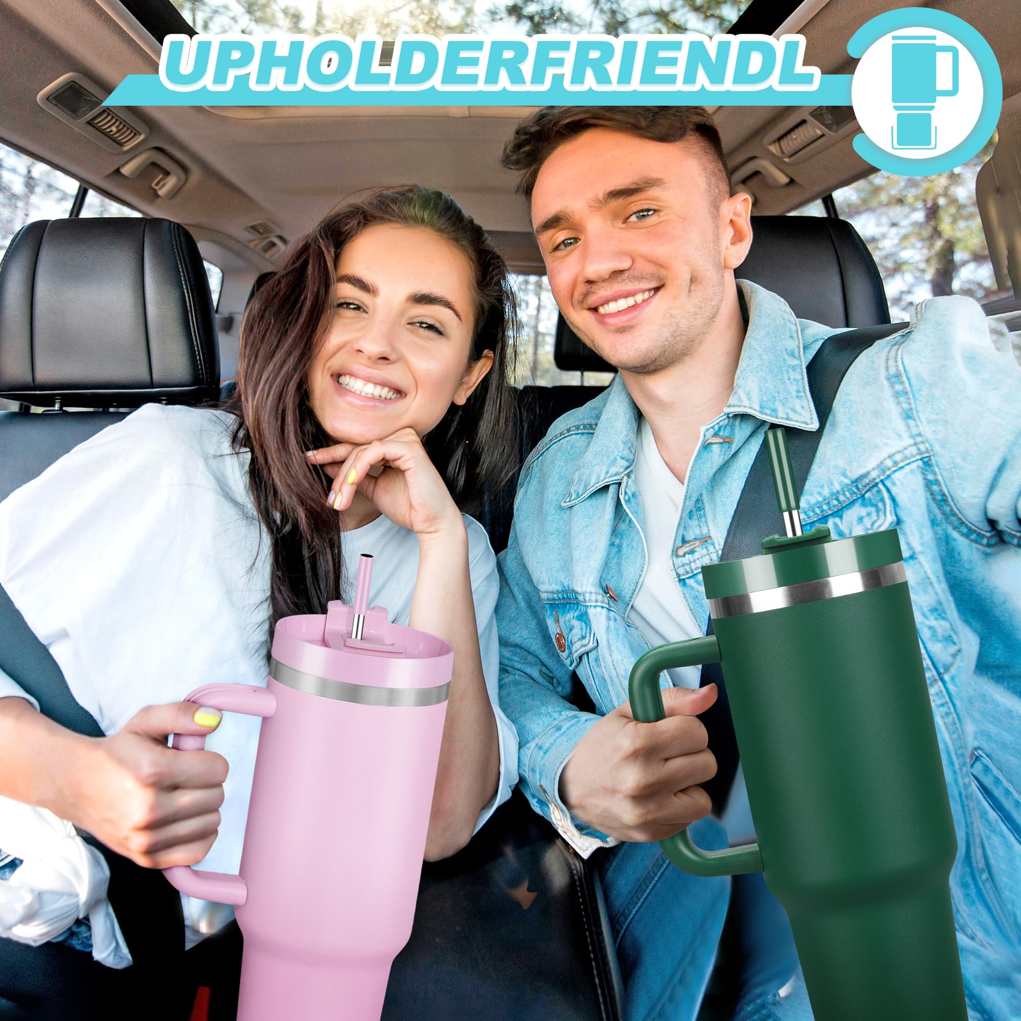 Skywerc 2-in-1 lid leakproof design for flexible sipping from spout or straw