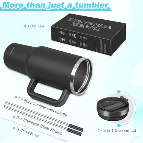 Skywerc vacuum insulated tumbler preserves cold beverages for hours.