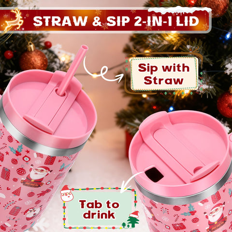 Skywerc 2-in-1 lid and straw ensure convenient sipping and cleaning.