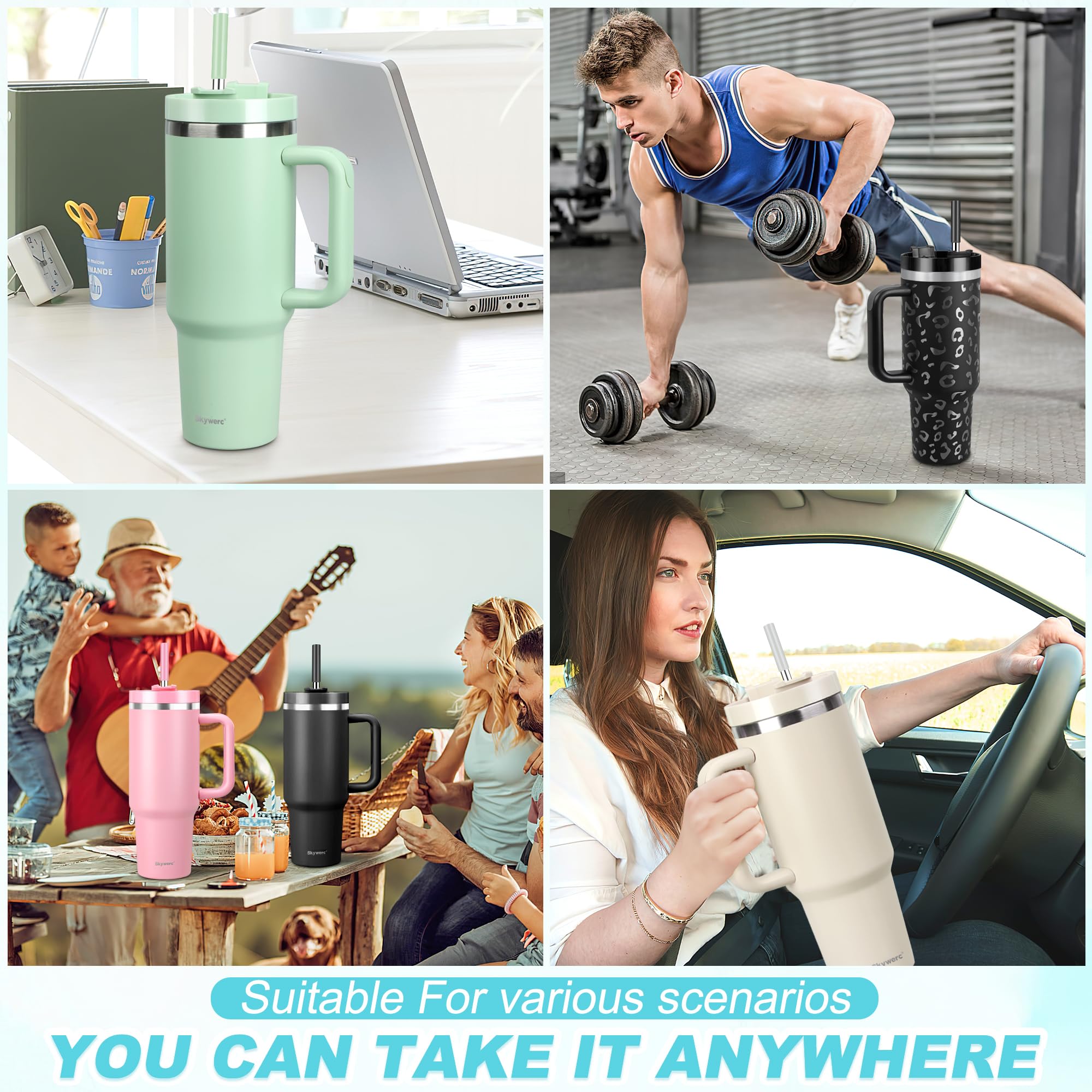 Skywerc daisy gift tumbler, ideal holiday gift for loved ones