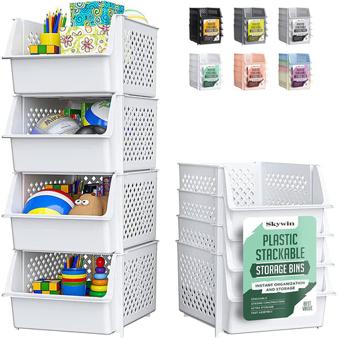 Skywin TidyFriend clear-front bin for pantry keeps items visible and easy to grab