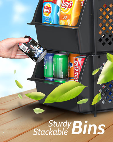 Skywin TidyFriend four-pack black for versatile storage