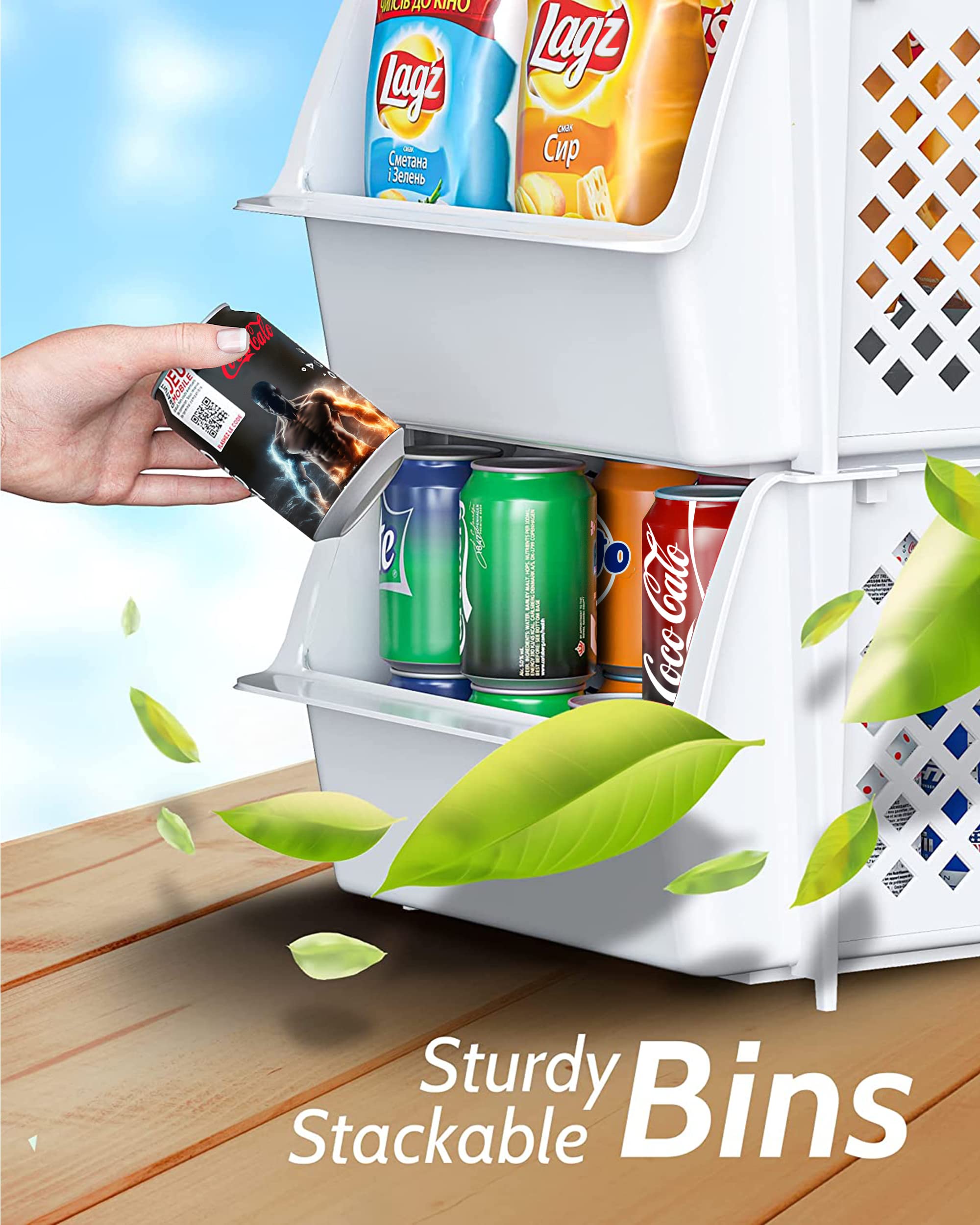 Skywin TidyFriend pantry bin makes organizing toys or groceries quick and tidy