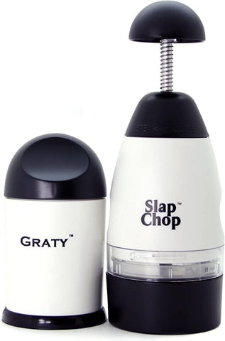 Slap Chop deluxe butterfly-lid open, easy access for fast cleaning.