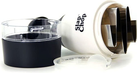 Slap Chop deluxe stainless steel blades, durable and precise chopping performance.