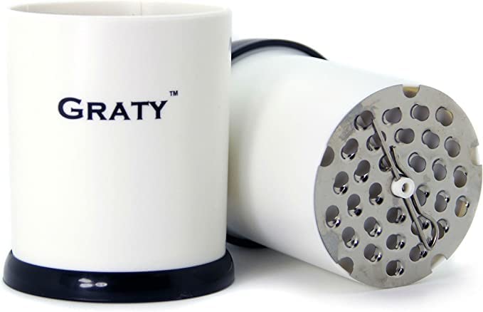 Slap Chop large cup container, holds chopped ingredients neatly.