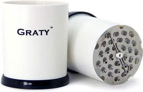 Slap Chop large cup container, holds chopped ingredients neatly.