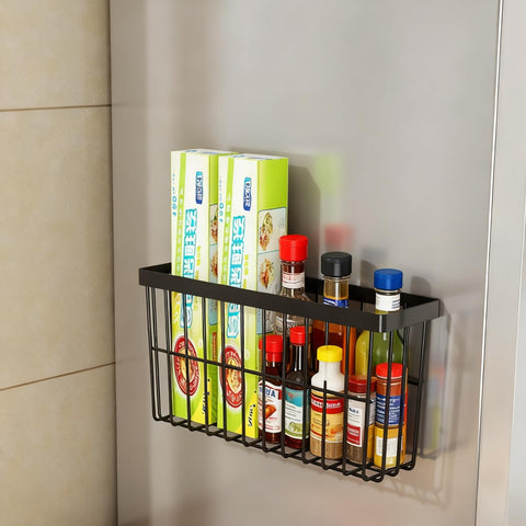 SleekStore rust-resistant metal organizer with a black finish