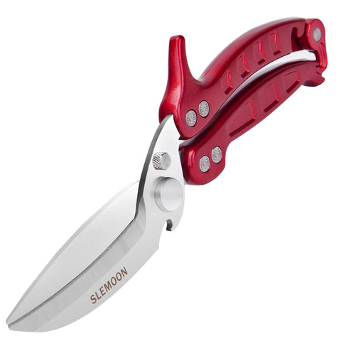 SLEMOON kitchen shears with heavy‑duty poultry blades for precise cuts