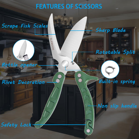 SLEMOON fishbone ergonomic grip supports left and right-handed users.