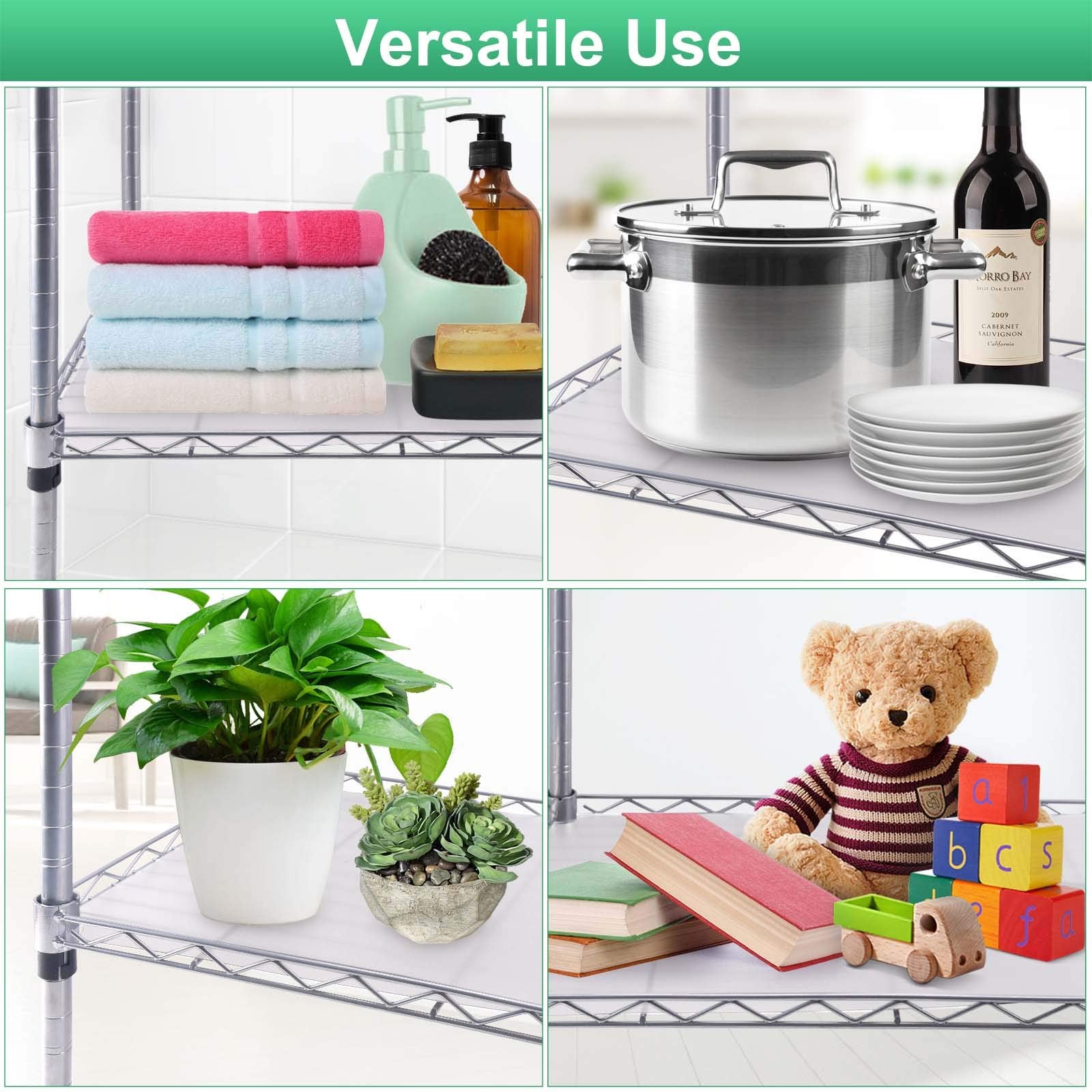 Slendor liner protects crevices, helping small objects stay organized.