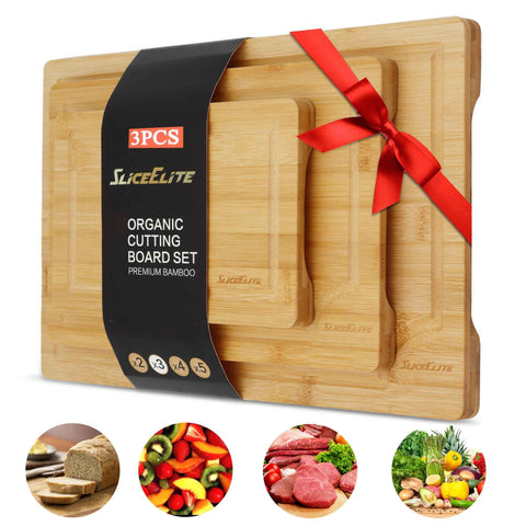SliceElite bamboo cutting board dishwasher-safe, easy cleanup after meal prep.