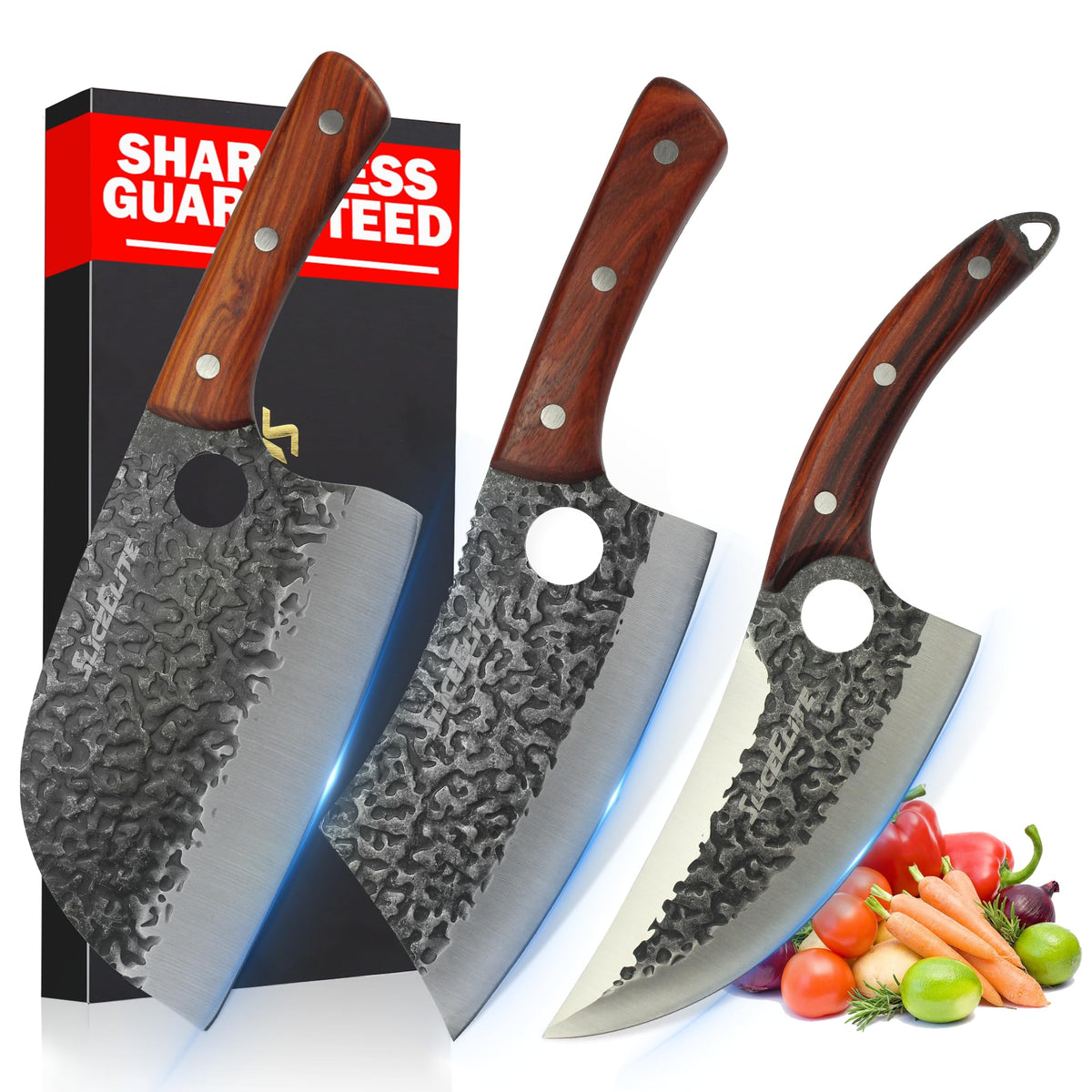 SliceElite cleaver hand-forged for durable, precise meat cuts.