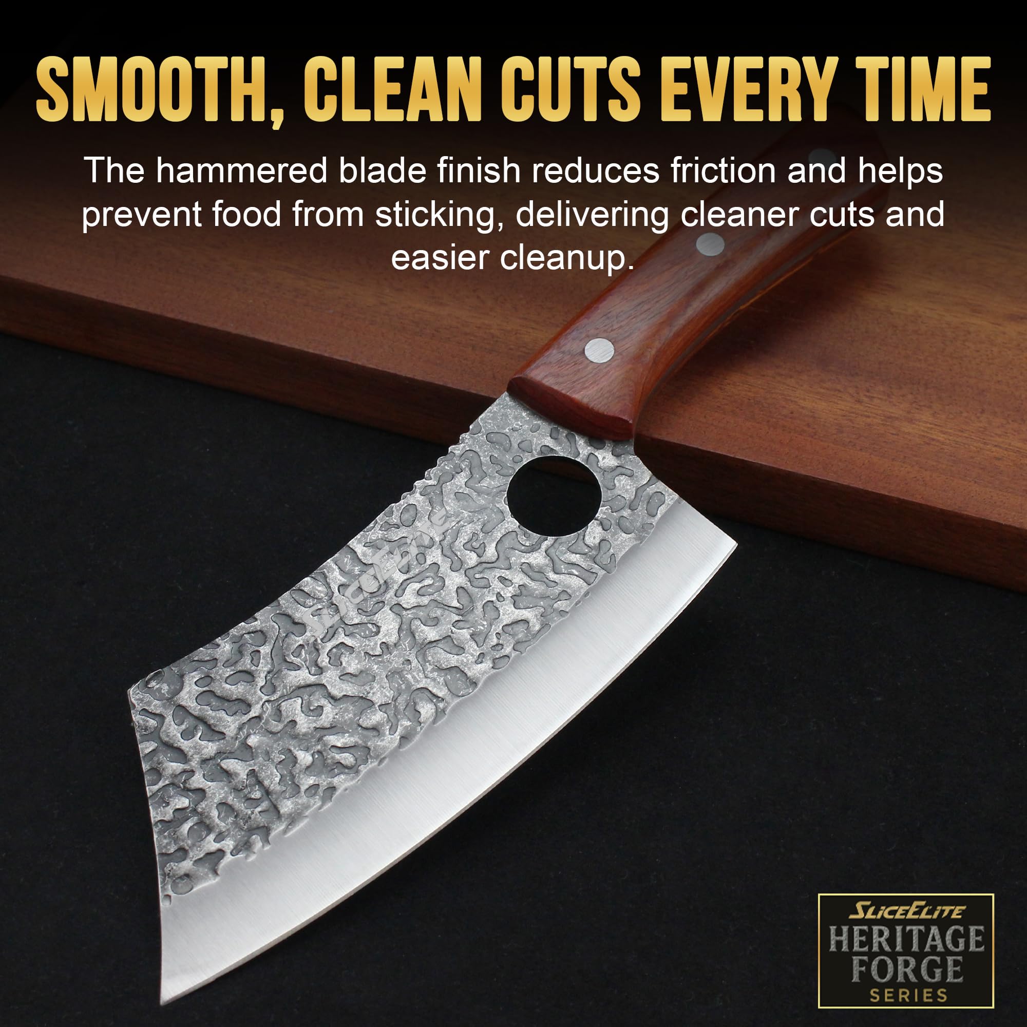 SliceElite blade aids vegetable prep with precise, clean cuts.