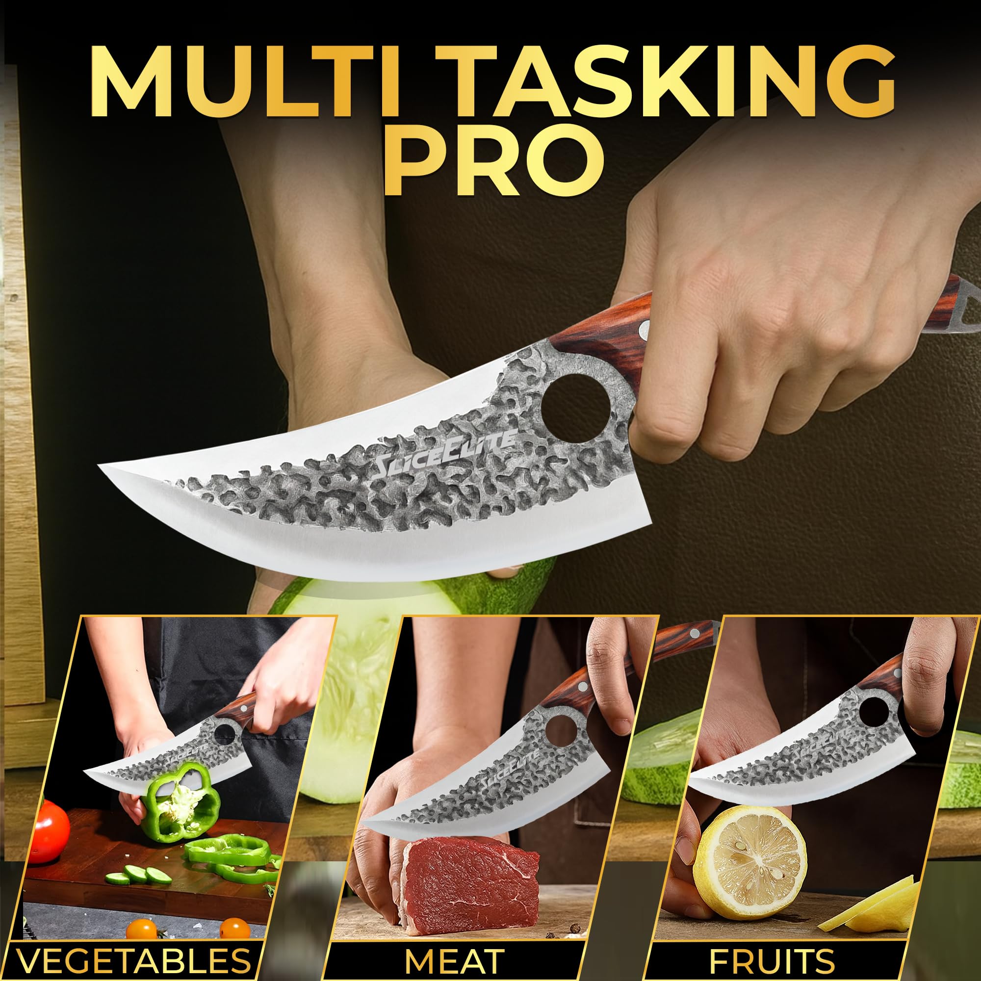 SliceElite Viking knife in premium gift box packaging