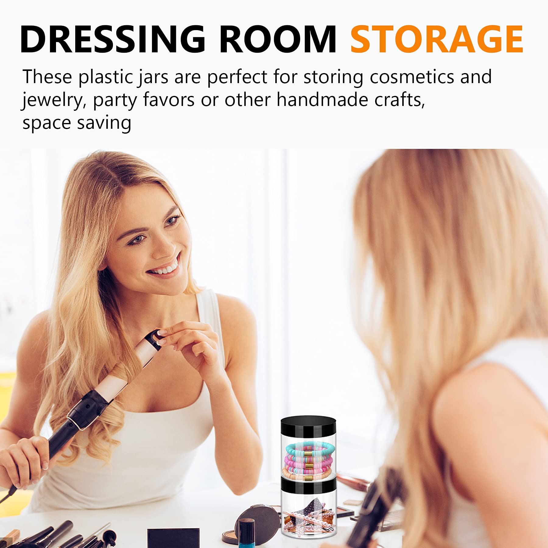 SLifeJars 40-pack storage jars with lids for organized spaces