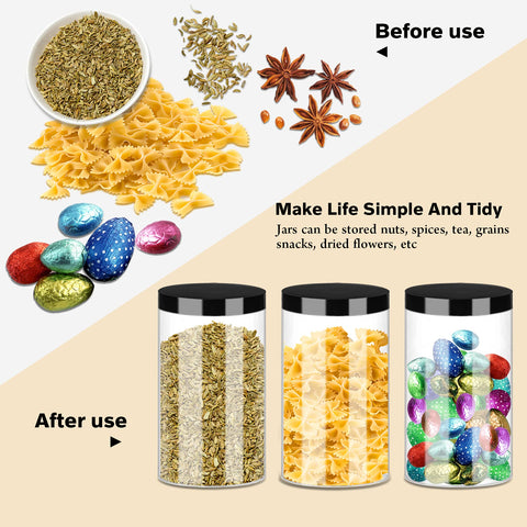SLifeJars labels-and-pen included to identify contents quickly.
