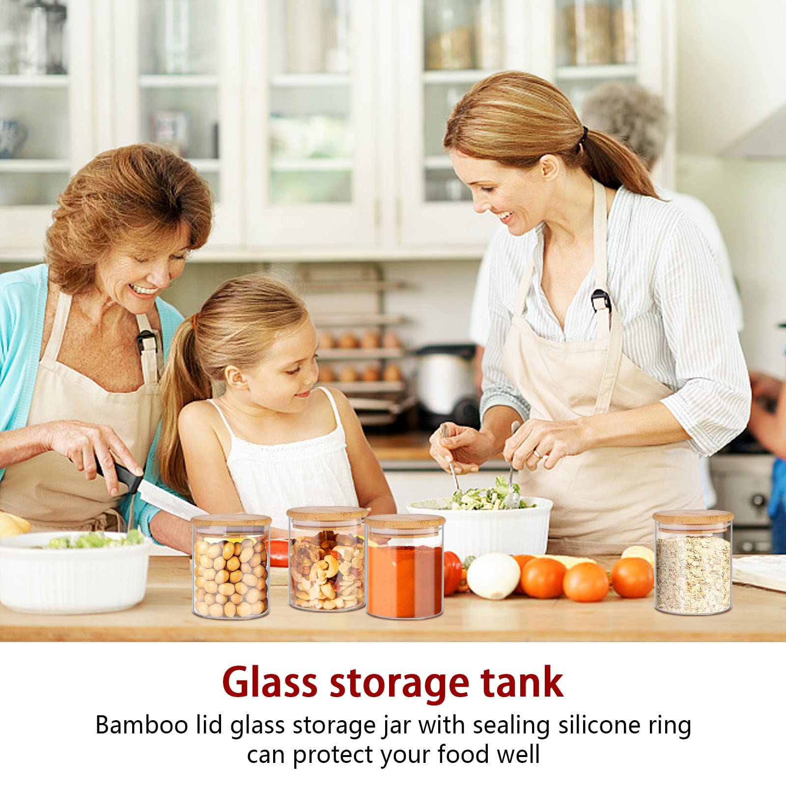 SLifeJars labels and marker pen included for easy content labeling.