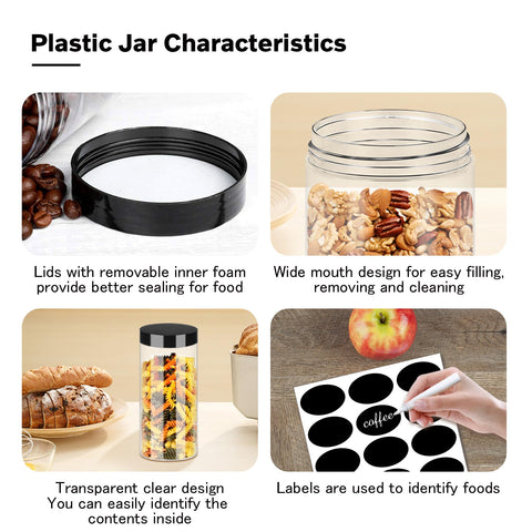SLifeJars 16oz spice jar filled with spices demonstrates transparent design for quick access