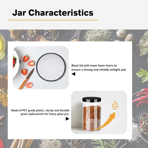 SLifeJars wide-mouth-dispense for easy filling and measuring.