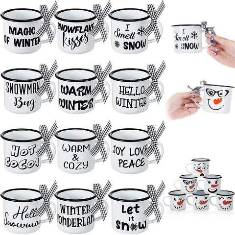 Sliner Christmas mini mug snowman ideal for festive sips