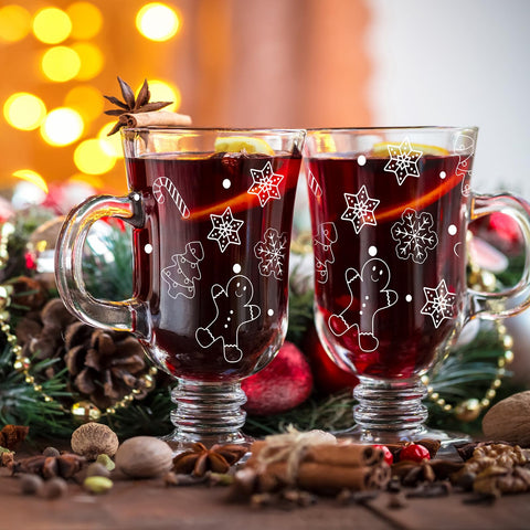 Sliner clear glass mug with handle enhances grip and beverage presentation