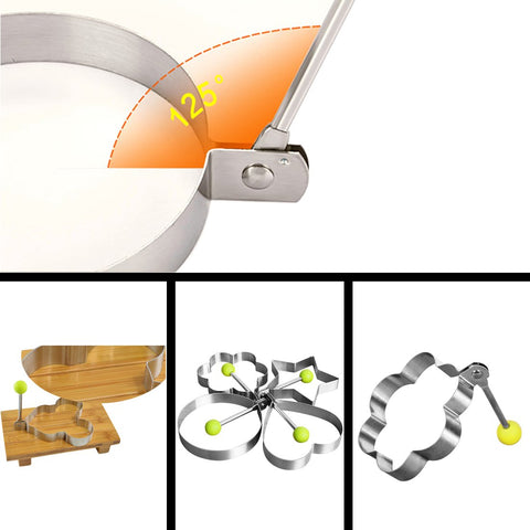 Slomg pancake maker with handle simplifies turning breakfast pancakes