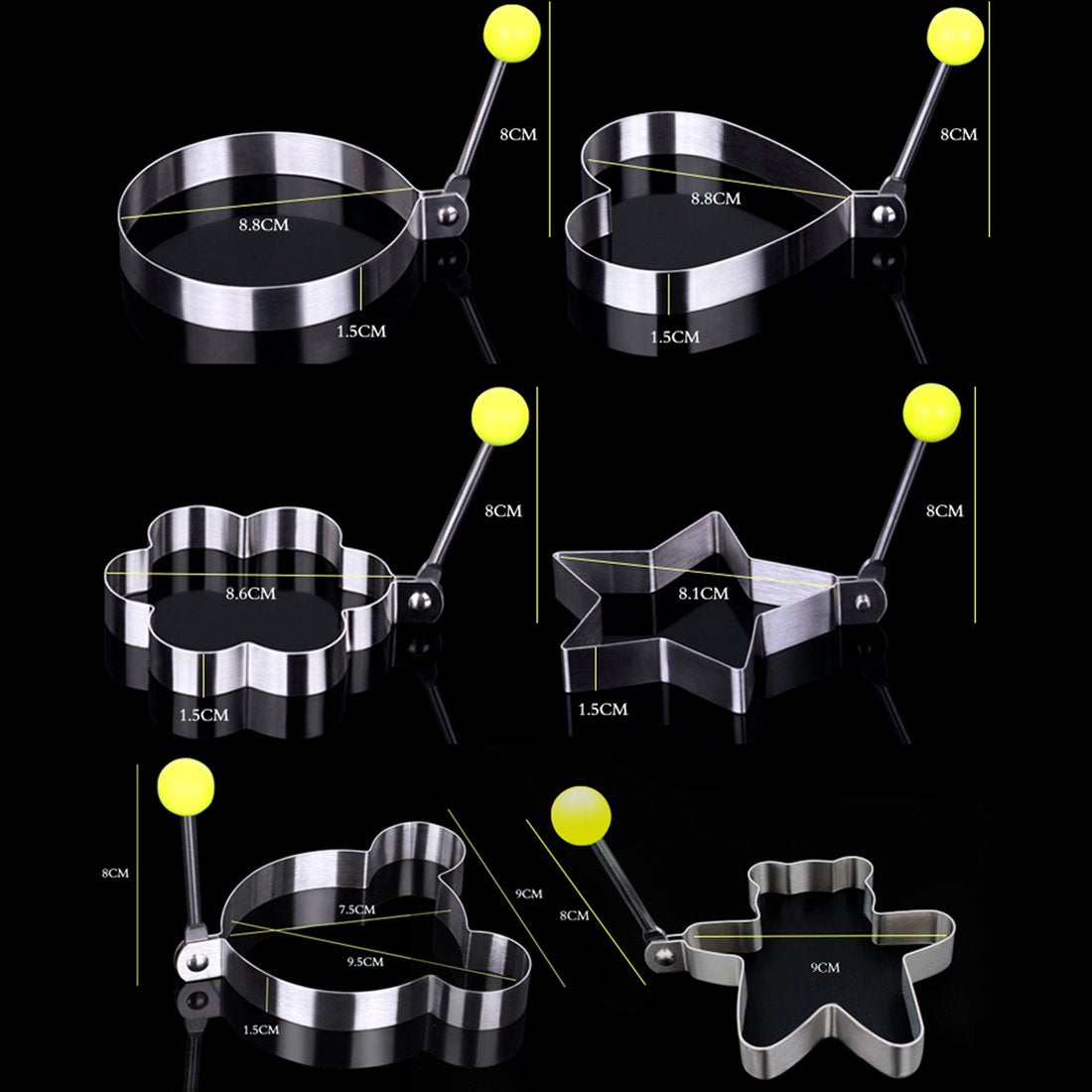 Slomg stainless steel egg form durable and easy to clean
