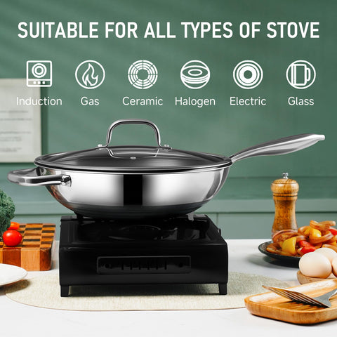SLOTTET Hybrid Wok is dishwasher and oven safe for easy cleanup