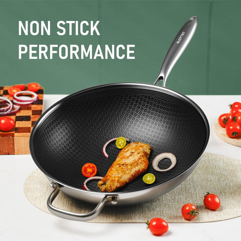 SLOTTET Hybrid Wok steamer vegetables image demonstrates steam cooking with ease