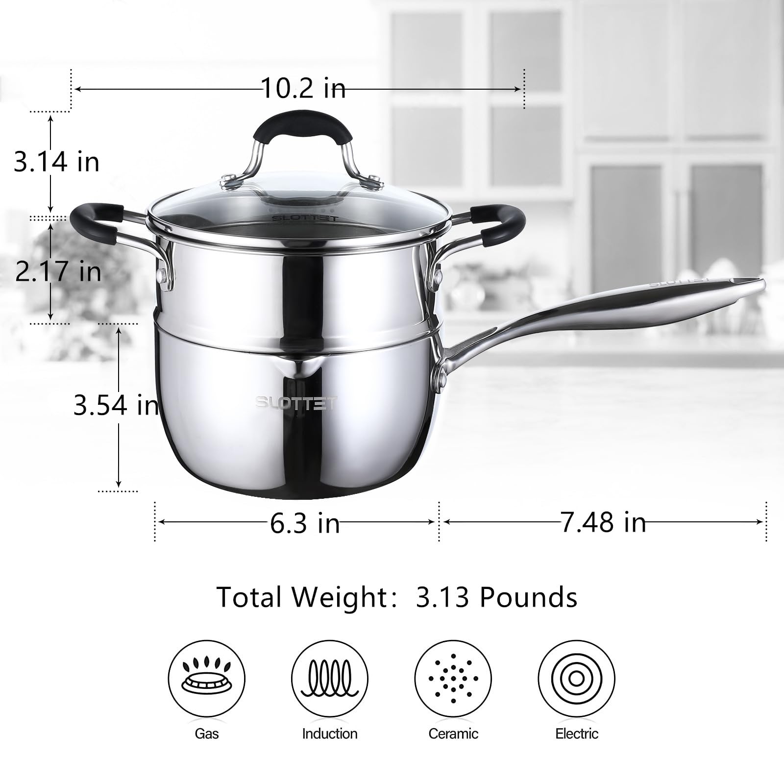 SLOTTET cookware is dishwasher safe for quick cleanup.