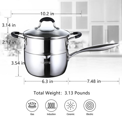 SLOTTET cookware is dishwasher safe for quick cleanup.