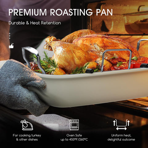 Slow Slog aluminized steel pan delivers durable performance and simple cleanup.
