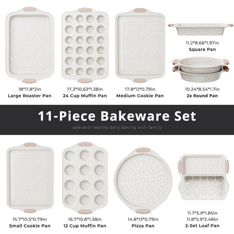 Slow Slog cookie sheets with nonstick release for easy baking and cleanup.