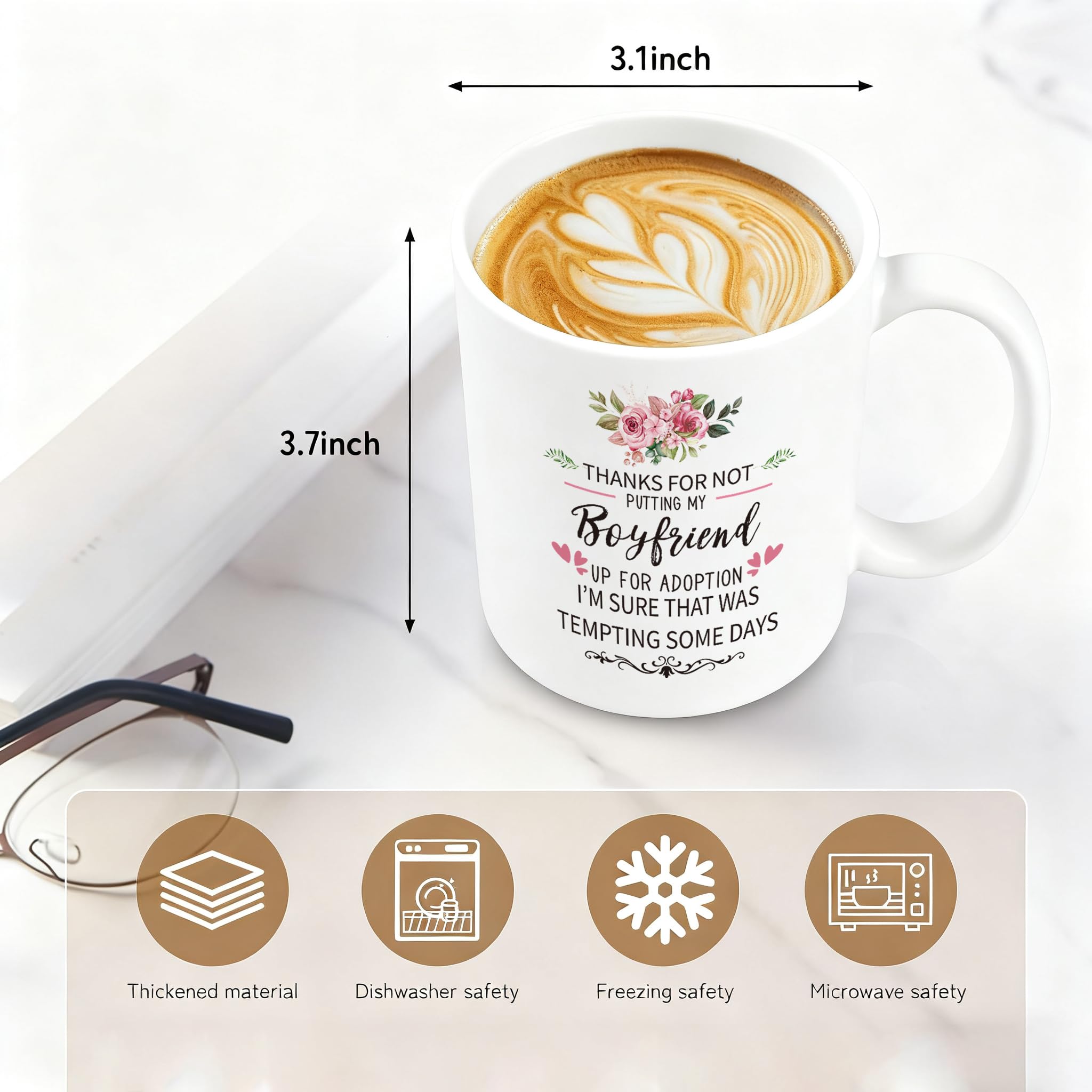 Slugeren coffee mug dishwasher safe feature for easy cleanup.