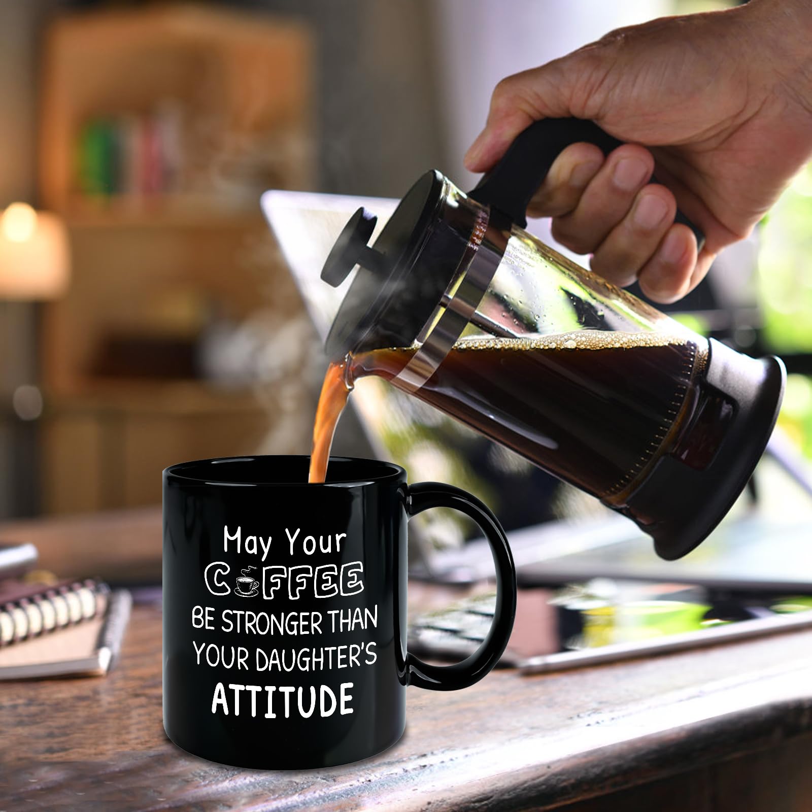 Slugeren Fathers Day gift mug for Dad, bold print and practical use.