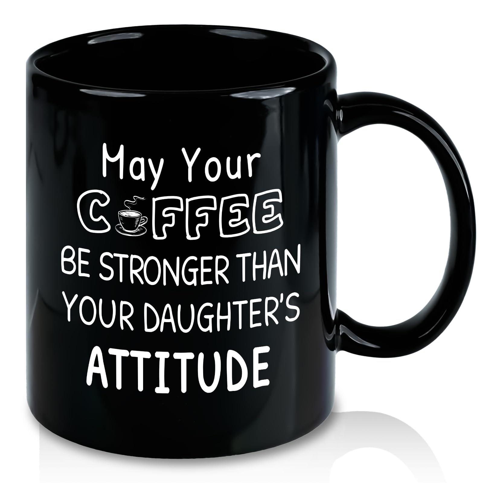Slugeren gift for Dad from Daughter 11oz mug with attitude quote, ideal for daily coffee.