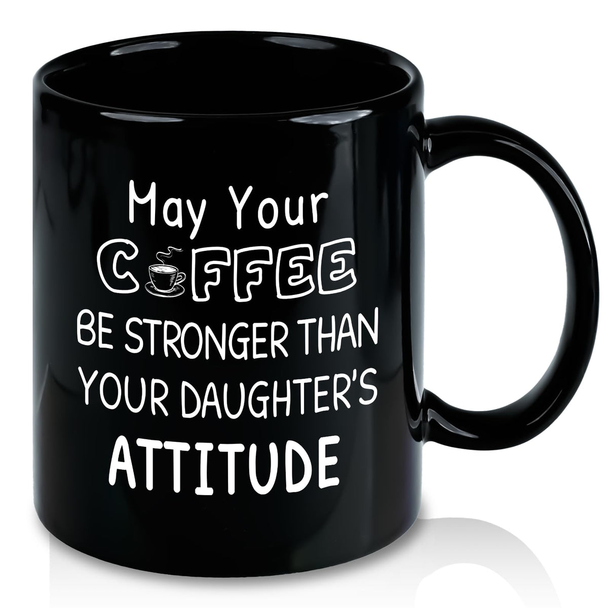 Slugeren gift for Dad from Daughter 11oz mug with attitude quote, ideal for daily coffee.