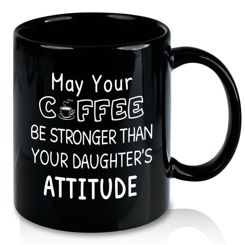 Slugeren gift for Dad from Daughter 11oz mug with attitude quote, ideal for daily coffee.