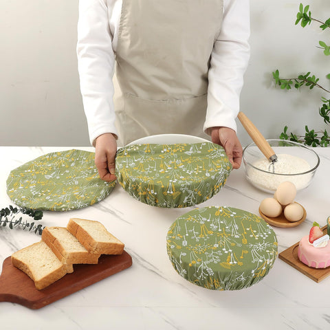 Slyitokbhr bread-proofing cover set keeps bowls fresh and dust-free