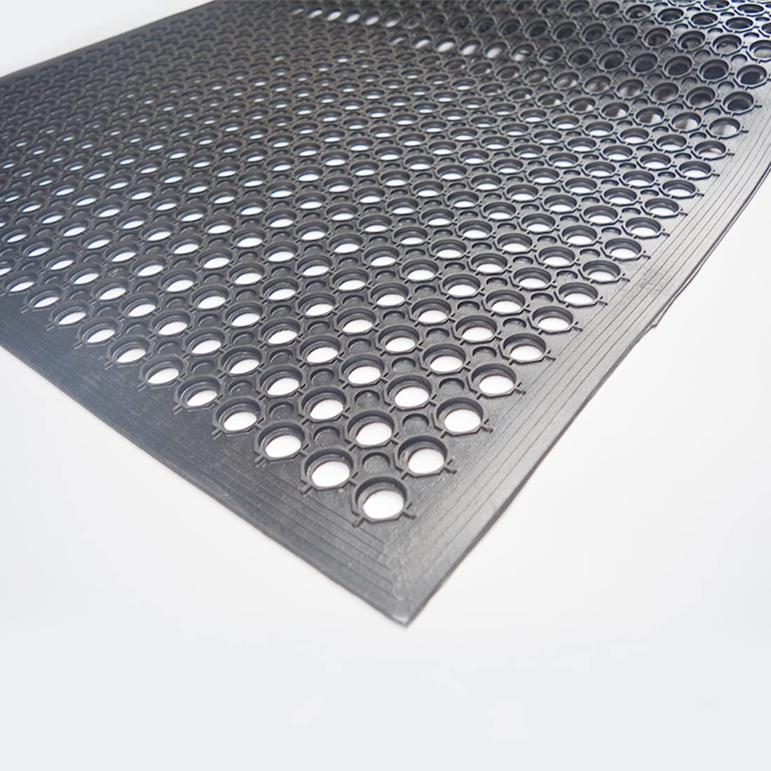 smabee black commercial floor mat blends with décor and reduces slips