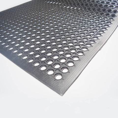 smabee black commercial floor mat blends with décor and reduces slips