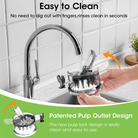 BPA-Free juice-contact parts on the SmallHOO juicer for safety.
