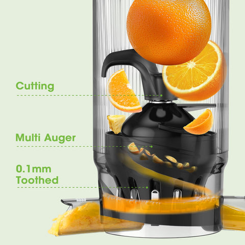 Smallhoo juicer demonstrates 55rpm slow-squeeze for gentle extraction