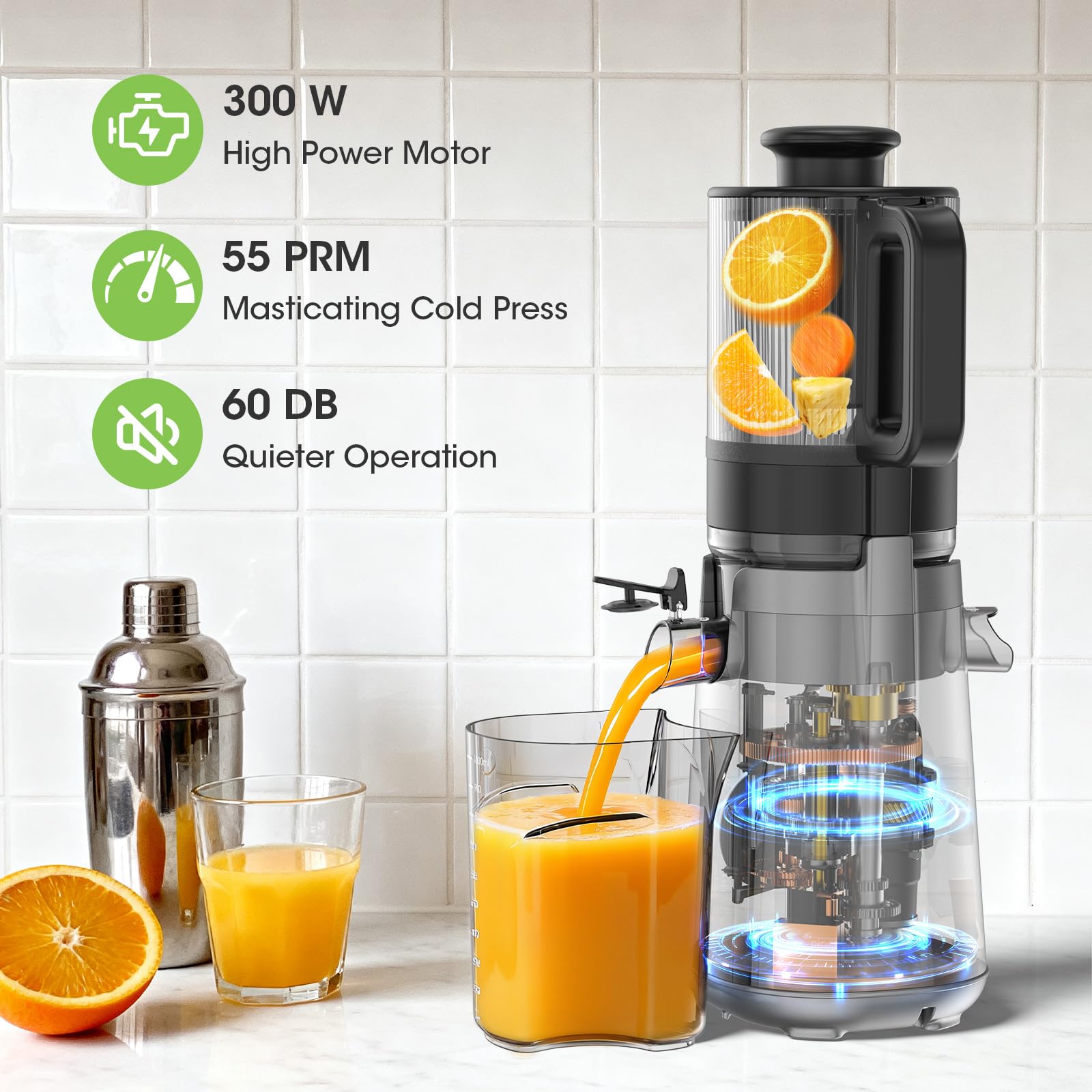 Smallhoo juicer BPA-free design emphasizes safe juice preparation