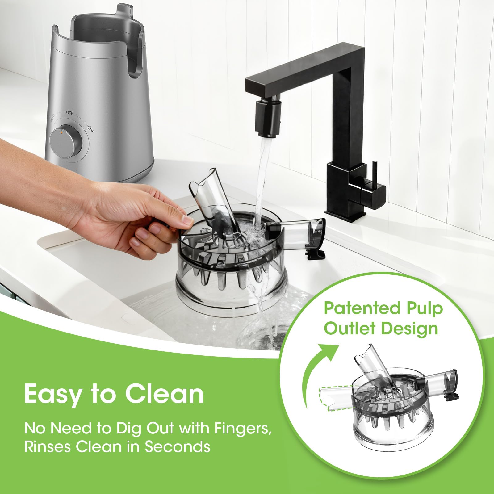 Smallhoo juicer cleaning brush included for easy maintenance