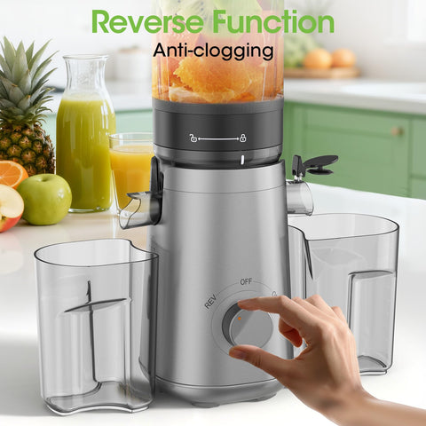 Smallhoo juicer in quick-assembly setup for fast use